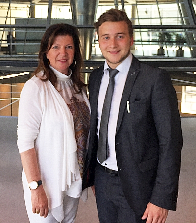 Valentin W mit Gudrun Zollner, MdB