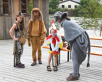 Die vier Dorfmusikanten Stoffel, Wasti, Minka und Caruso - Fotos: Westenhuber