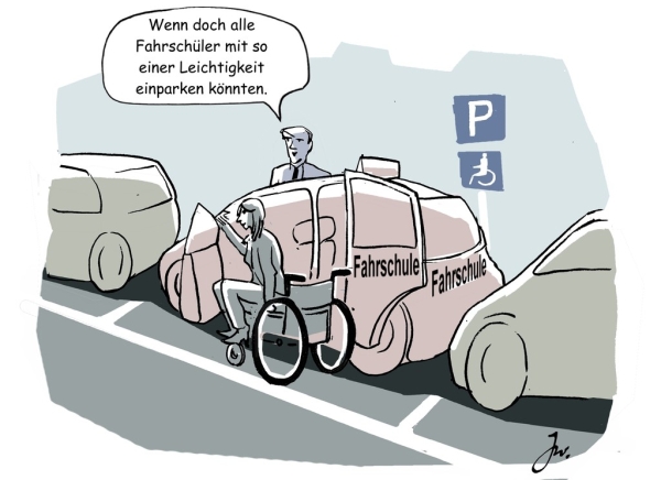 Auto fahren trotz Behinderung. Foto: amp/Goslar Institut