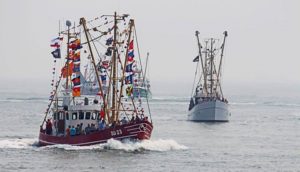 Das Saisonhighlight in Büsum sind auch 2018 wieder die Kutterregattatage, sie finden am Wochenende vom 27. bis zum 29. Juli statt. Foto: djd/www.nordseetourismus.de/TMS Büsum