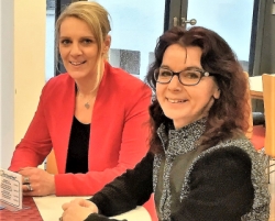 die beiden AsF-Bezirksvorstandsmitglieder Anja König und Patricia Steinberger