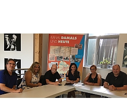 Die Bereichsleiter der SER Dr. Jürgen Pettrak und Martina Wolf, Stadtrat Wolfgang Steinbach, die Fraktionsvorsitzende Feride Niedermeier, SER-Werkleiterin Cristina Pop und Stadtrat MdB Erhard Grundl.