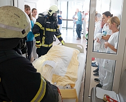 Brandschutz- und Evakuierungsübung an der Klinik Bogen