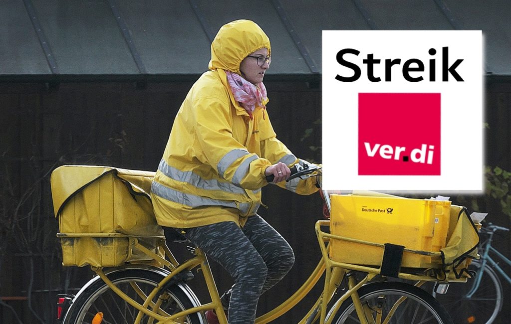 Warnstreik - keine Brief- und Paketzustellung