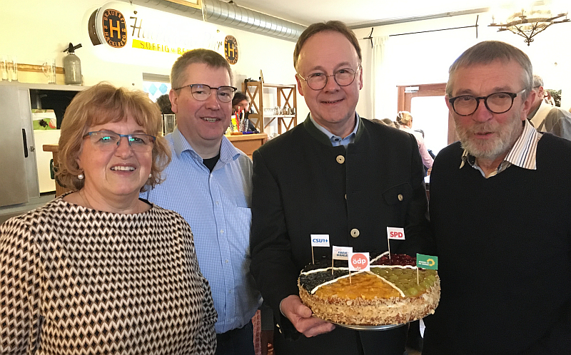 Geburtstagstorte für Urban Mangold - ÖDP