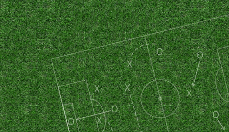 Spielfeld für Fußball