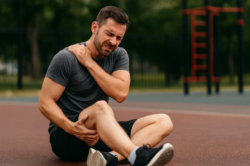 Muskelkater kann mehrere Körperstellen betreffen