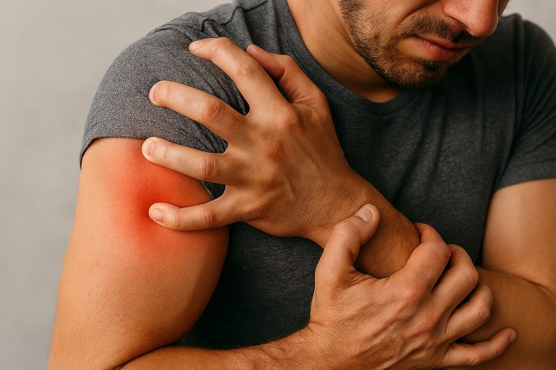 Muskelkater im Schulterbereich