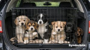 18 Welpen im Auto entdeckt: Polizei stoppt Tiertransport