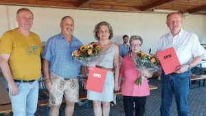 SPD ehrt beim Sommerfest langjährige Mitglieder