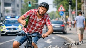 Alkoholisierte Radfahrer sorgen für zwei Unfälle