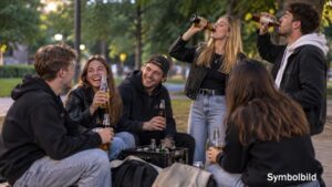 Alkohol in Straubinger Grünanlage: Für sechs junge Leute ist Abend vorbei