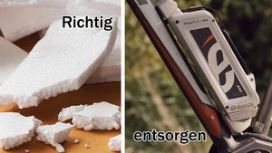 Wie werden Akkus, Styropor und behandeltes Holz richtig entsorgt?